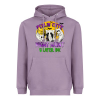 Lavender Feeling Cute Might Haunt U Later Heavyweight Hoodie - texasbilliewilder