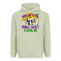 Matcha Feeling Cute Might Haunt U Later Heavyweight Hoodie - texasbilliewilder