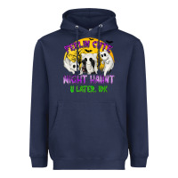 Navy Feeling Cute Might Haunt U Later Heavyweight Hoodie - texasbilliewilder