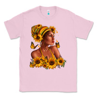 Afro American Woman Sunflowers Classic Tee | Teevron