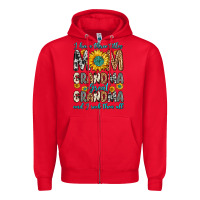 Red i have three tittles mom grandma great grandma Zipper Hoodie - Zillion Design Studio
