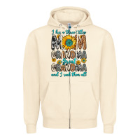 Sandshell i have three tittles mom grandma great grandma Zipper Hoodie - Zillion Design Studio