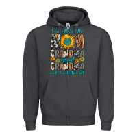 Smoke i have three tittles mom grandma great grandma Zipper Hoodie - Zillion Design Studio