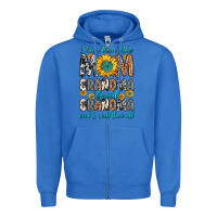 True Royal i have three tittles mom grandma great grandma Zipper Hoodie - Zillion Design Studio