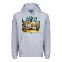 Heather Grey country mini Premium Hoodie - NancyCooperArtShop