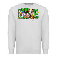 Dove Grey Love st. patricks day Premium Sweatshirt - Neo Western