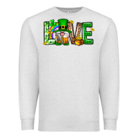 Oatmeal Heather Love st. patricks day Premium Sweatshirt - Neo Western