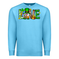 Ocean Blue Love st. patricks day Premium Sweatshirt - Neo Western