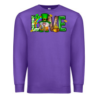Purple Love st. patricks day Premium Sweatshirt - Neo Western