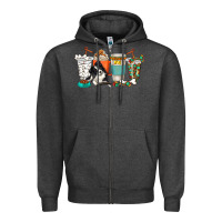 Charcoal Heather alaskan border collie dog coffee cups Zipper Hoodie - texasbilliewilder
