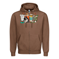 Chestnut alaskan border collie dog coffee cups Zipper Hoodie - texasbilliewilder