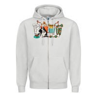 Dove Grey alaskan border collie dog coffee cups Zipper Hoodie - texasbilliewilder