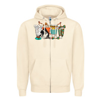 Sandshell alaskan border collie dog coffee cups Zipper Hoodie - texasbilliewilder