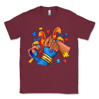 Burgundy Autism afro girl sneakers Classic Tee - RanaPortraitStore