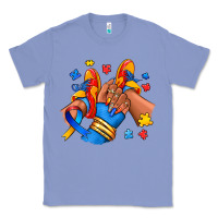Colony Blue Autism afro girl sneakers Classic Tee - RanaPortraitStore