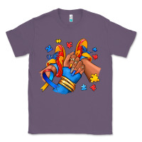 Lavender Autism afro girl sneakers Classic Tee - RanaPortraitStore