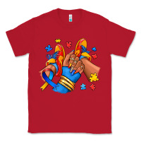 Red Autism afro girl sneakers Classic Tee - RanaPortraitStore