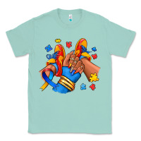 Seafoam Autism afro girl sneakers Classic Tee - RanaPortraitStore