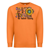 Carrot fall for jesus he never leaves Premium Sweatshirt - CowhideDigitalArt