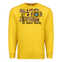 Lemon fall for jesus he never leaves Premium Sweatshirt - CowhideDigitalArt