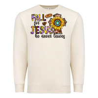Sandshell fall for jesus he never leaves Premium Sweatshirt - CowhideDigitalArt