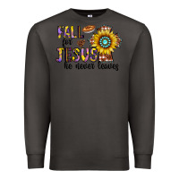 Smoke fall for jesus he never leaves Premium Sweatshirt - CowhideDigitalArt