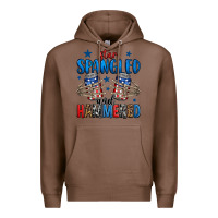 Chestnut star spangled and hammered skeleton hand Premium Hoodie - Jasminsmagicworld