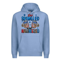 Colony Blue star spangled and hammered skeleton hand Premium Hoodie - Jasminsmagicworld