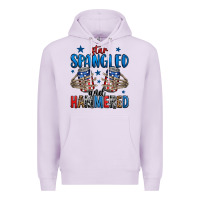 Lilac star spangled and hammered skeleton hand Premium Hoodie - Jasminsmagicworld