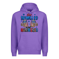 Purple star spangled and hammered skeleton hand Premium Hoodie - Jasminsmagicworld