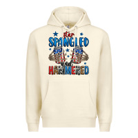Sandshell star spangled and hammered skeleton hand Premium Hoodie - Jasminsmagicworld