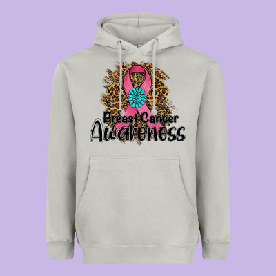 Breast Cancer Awareness Heavyweight Hoodie Designed By Ranaportraitstore