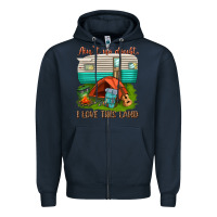 Navy ain t no doubt i love this land Zipper Hoodie - texasbilliewilder