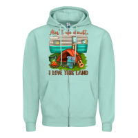 Seafoam ain t no doubt i love this land Zipper Hoodie - texasbilliewilder