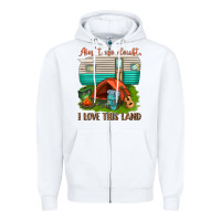 White ain t no doubt i love this land Zipper Hoodie - texasbilliewilder