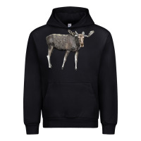 Foreset Green Moose Buck Deer Urban Hoodie - LillyAllenDesigns
