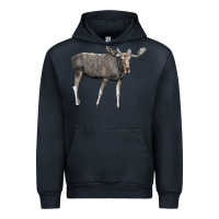 Navy Moose Buck Deer Urban Hoodie - LillyAllenDesigns