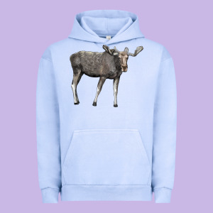 Moose Buck Deer Urban Hoodie Designed By Lillyallendesigns