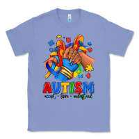 Colony Blue Autism accept love understand afro girl sneakers Classic Tee - RanaPortraitStore