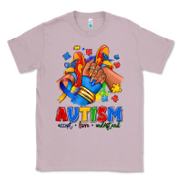 Lilac Autism accept love understand afro girl sneakers Classic Tee - RanaPortraitStore