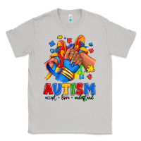Moon Dust Autism accept love understand afro girl sneakers Classic Tee - RanaPortraitStore