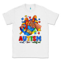 White Autism accept love understand afro girl sneakers Classic Tee - RanaPortraitStore