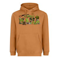 Meerkat army mama Heavyweight Hoodie - Zillion Design Studio