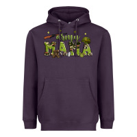 Plum army mama Heavyweight Hoodie - Zillion Design Studio