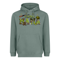 Sage army mama Heavyweight Hoodie - Zillion Design Studio