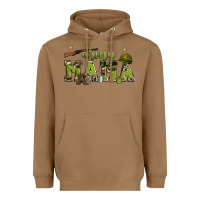 Toasted Coconut army mama Heavyweight Hoodie - Zillion Design Studio
