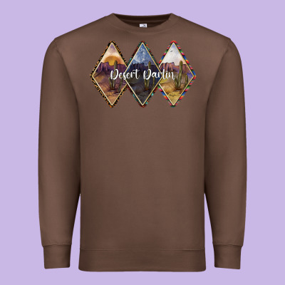 Desert Darlin Premium Sweatshirt Designed By Sublimationcraftshop