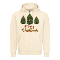 Sandshell merry christmas trees Zipper Hoodie - RanaPortraitStore