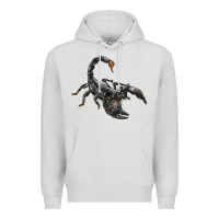 Dove Grey scorpion Premium Hoodie - LillyAllenDesigns