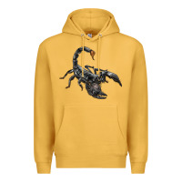 Mustard scorpion Premium Hoodie - LillyAllenDesigns